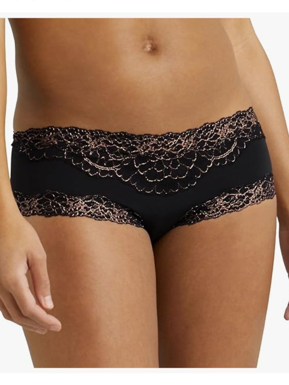 3/$20 Bundle 🌈 🌈🌈Maidenform Cheeky Hipster Lace Trim Black M/6 NWT